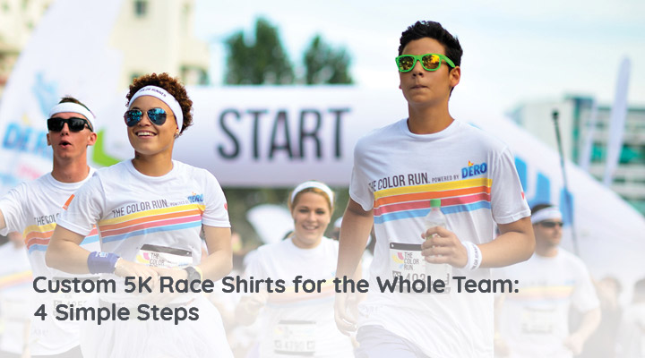 Custom shirts at your 5K fundraiser idea will create an atmosphere of unity and raise more money.